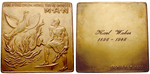 53067 Vergoldete Bronzeplakette