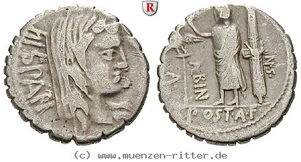 Klicken Sie auf das Bild um es auf Ihrem Rechner zu speichern a-postumius-denar-serratus/19628.jpg