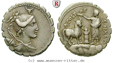 Klicken Sie auf das Bild um es auf Ihrem Rechner zu speichern a-postumius-denar-serratus/50074.jpg