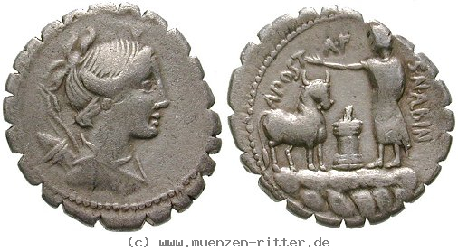 Klicken Sie auf das Bild um es auf Ihrem Rechner zu speichern a-postumius-denar-serratus/erom7764.jpg