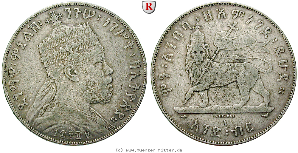Klicken Sie auf das Bild um es auf Ihrem Rechner zu speichern aethiopien-menelik-ii-birr/66903.jpg