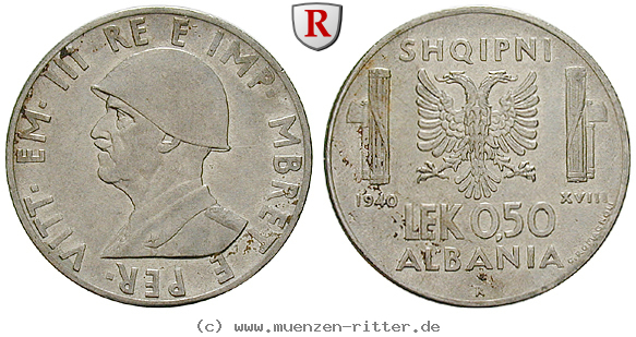 Klicken Sie auf das Bild um es auf Ihrem Rechner zu speichern albanien-vittorio-emanuele-iii-0-5-lek/64749.jpg