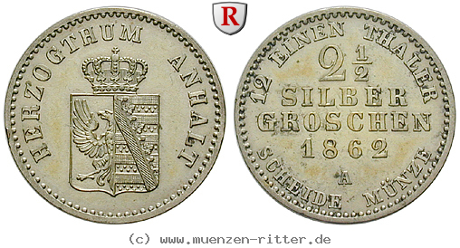Klicken Sie auf das Bild um es auf Ihrem Rechner zu speichern anhalt-alexander-carl-2-1-2-silbergroschen/89173.jpg