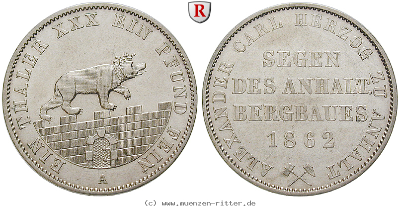 Klicken Sie auf das Bild um es auf Ihrem Rechner zu speichern anhalt-alexander-carl-ausbeutetaler/16695.jpg