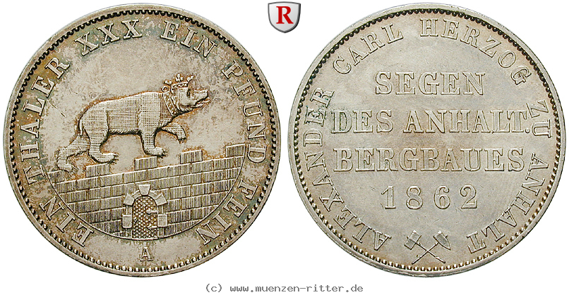 Klicken Sie auf das Bild um es auf Ihrem Rechner zu speichern anhalt-alexander-carl-ausbeutetaler/60574.jpg