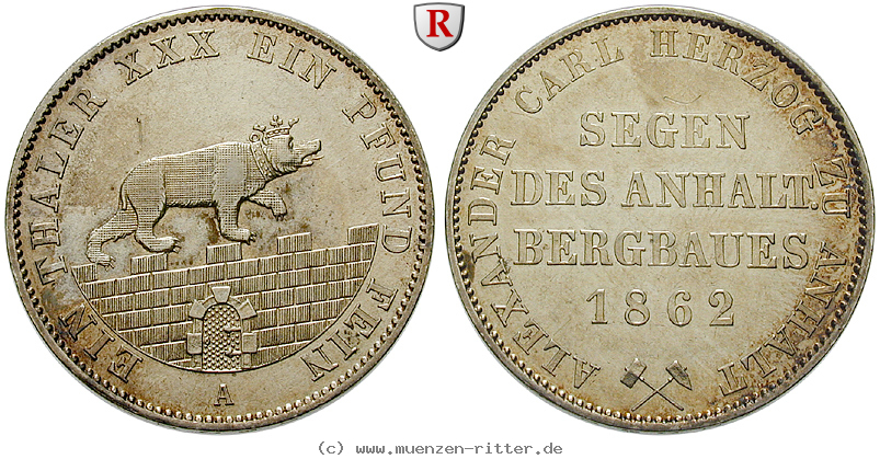 Klicken Sie auf das Bild um es auf Ihrem Rechner zu speichern anhalt-alexander-carl-ausbeutetaler/89781.jpg