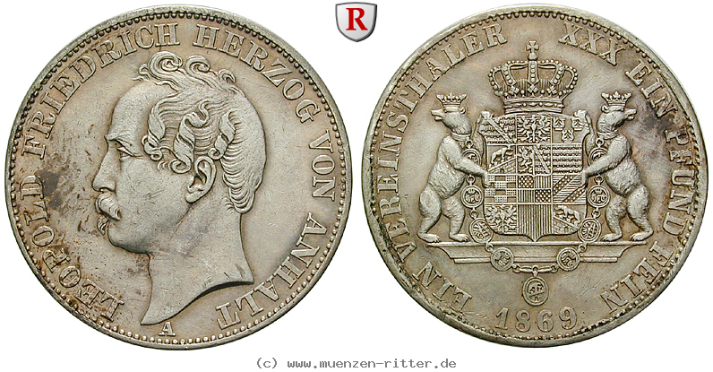 Klicken Sie auf das Bild um es auf Ihrem Rechner zu speichern anhalt-leopold-friedrich-vereinstaler/102022.jpg