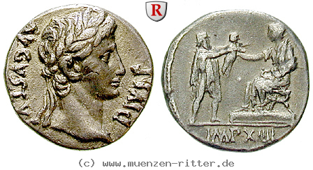 Klicken Sie auf das Bild um es auf Ihrem Rechner zu speichern augustus-denar/26517.jpg