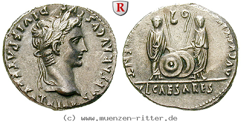 Klicken Sie auf das Bild um es auf Ihrem Rechner zu speichern augustus-denar/33993.jpg