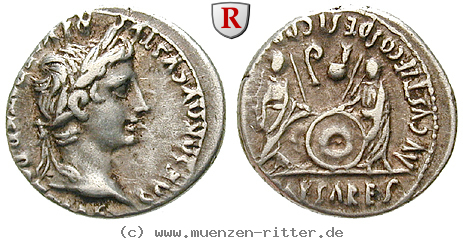 Klicken Sie auf das Bild um es auf Ihrem Rechner zu speichern augustus-denar/36323.jpg