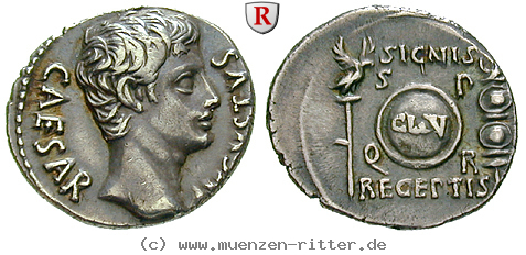 Klicken Sie auf das Bild um es auf Ihrem Rechner zu speichern augustus-denar/67283.jpg