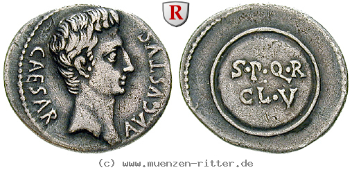 Klicken Sie auf das Bild um es auf Ihrem Rechner zu speichern augustus-denar/82119.jpg