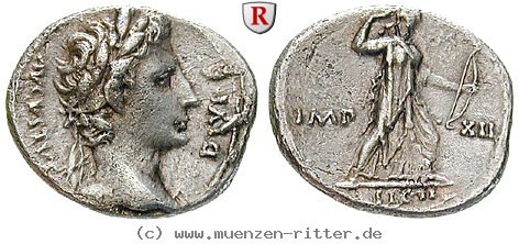 Klicken Sie auf das Bild um es auf Ihrem Rechner zu speichern augustus-denar/82269.jpg
