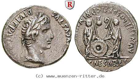 Klicken Sie auf das Bild um es auf Ihrem Rechner zu speichern augustus-denar/83374.jpg