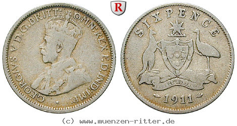 Klicken Sie auf das Bild um es auf Ihrem Rechner zu speichern australien-george-v-6-pence/64893.jpg