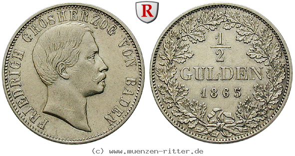 Klicken Sie auf das Bild um es auf Ihrem Rechner zu speichern baden-friedrich-i-1-2-gulden/93809.jpg