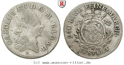 Klicken Sie auf das Bild um es auf Ihrem Rechner zu speichern baden-karl-friedrich-5-kreuzer/75941.jpg