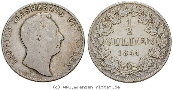 Klicken Sie auf das Bild um es auf Ihrem Rechner zu speichern baden-karl-leopold-friedrich-1-2-gulden/18215.jpg