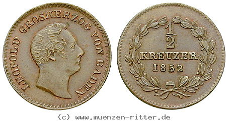 Klicken Sie auf das Bild um es auf Ihrem Rechner zu speichern baden-karl-leopold-friedrich-1-2-kreuzer/22361.jpg