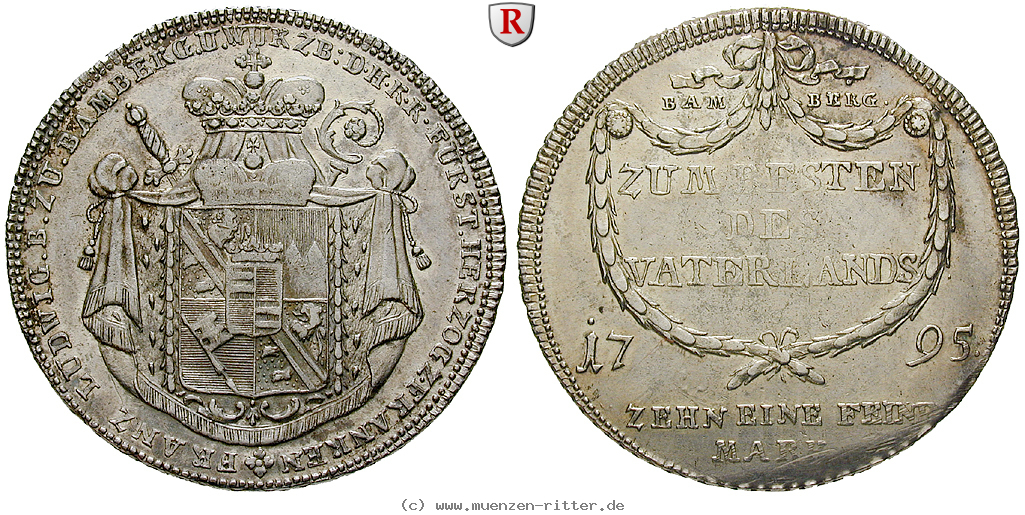 Klicken Sie auf das Bild um es auf Ihrem Rechner zu speichern bamberg-bistum-franz-ludwig-von-erthal-taler/81428.jpg