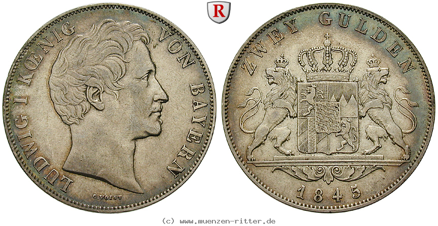 Klicken Sie auf das Bild um es auf Ihrem Rechner zu speichern bayern-ludwig-i-doppelgulden/100435.jpg