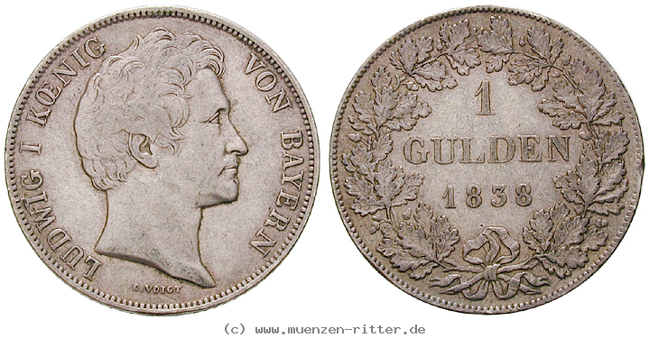 Klicken Sie auf das Bild um es auf Ihrem Rechner zu speichern bayern-ludwig-i-gulden/11749.jpg