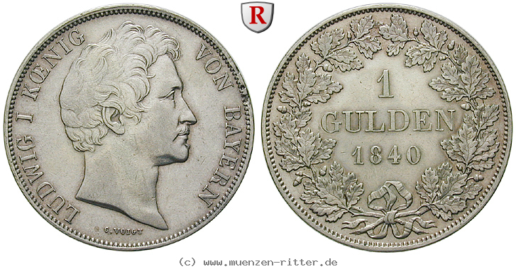 Klicken Sie auf das Bild um es auf Ihrem Rechner zu speichern bayern-ludwig-i-gulden/85038.jpg
