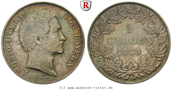 Klicken Sie auf das Bild um es auf Ihrem Rechner zu speichern bayern-ludwig-i-gulden/91246.jpg