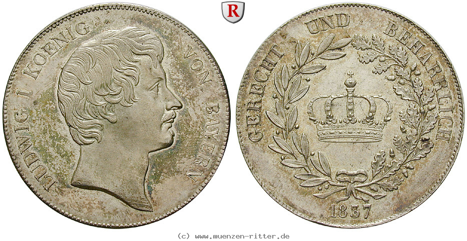 Klicken Sie auf das Bild um es auf Ihrem Rechner zu speichern bayern-ludwig-i-kronentaler/51380.jpg
