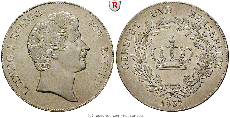 Klicken Sie auf das Bild um es auf Ihrem Rechner zu speichern bayern-ludwig-i-kronentaler/80465.jpg