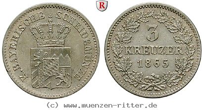 bayern-ludwig-ii-3-kreuzer/85406.jpg