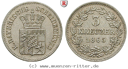 bayern-ludwig-ii-3-kreuzer/85418.jpg