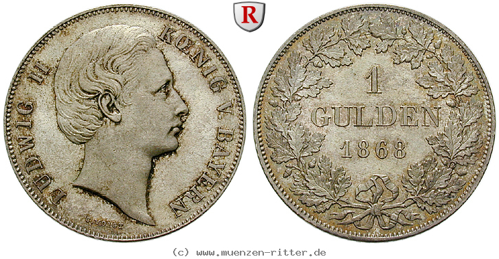 Klicken Sie auf das Bild um es auf Ihrem Rechner zu speichern bayern-ludwig-ii-gulden/90592.jpg
