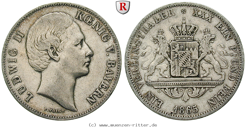 Klicken Sie auf das Bild um es auf Ihrem Rechner zu speichern bayern-ludwig-ii-vereinstaler/66148.jpg