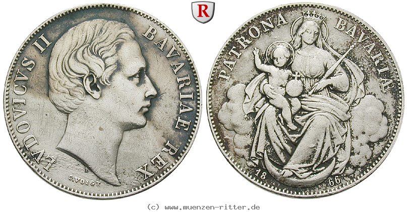Klicken Sie auf das Bild um es auf Ihrem Rechner zu speichern bayern-ludwig-ii-vereinstaler/75829.jpg