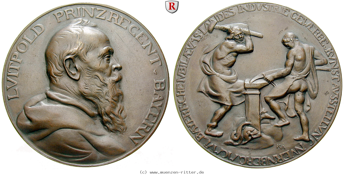 Klicken Sie auf das Bild um es auf Ihrem Rechner zu speichern bayern-luitpold-prinzregent-bronzemedaille/51868.jpg