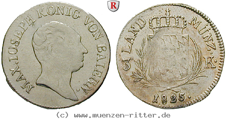 bayern-maximilian-i-joseph-3-kreuzer/36274.jpg