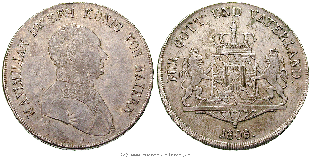 Klicken Sie auf das Bild um es auf Ihrem Rechner zu speichern bayern-maximilian-i-joseph-konventionstaler/eadt6778.jpg