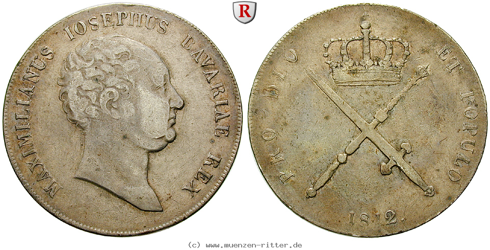 Klicken Sie auf das Bild um es auf Ihrem Rechner zu speichern bayern-maximilian-i-joseph-kronentaler/100292.jpg