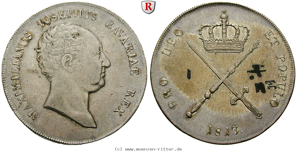 Klicken Sie auf das Bild um es auf Ihrem Rechner zu speichern bayern-maximilian-i-joseph-kronentaler/90579.jpg