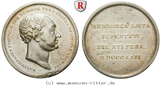 Klicken Sie auf das Bild um es auf Ihrem Rechner zu speichern bayern-maximilian-i-joseph-silbermedaille/36423.jpg