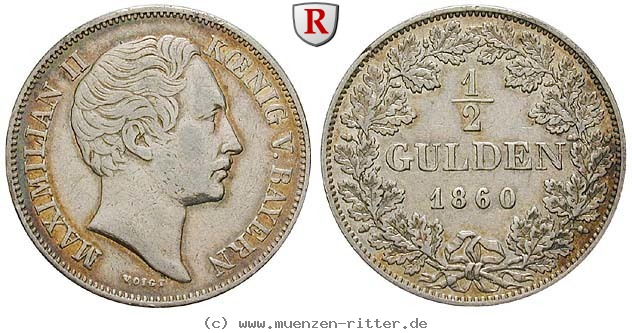 bayern-maximilian-ii-1-2-gulden/81633.jpg