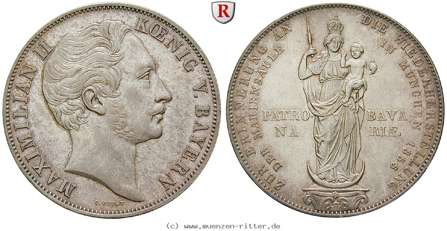 Klicken Sie auf das Bild um es auf Ihrem Rechner zu speichern bayern-maximilian-ii-doppelgulden/15670.jpg