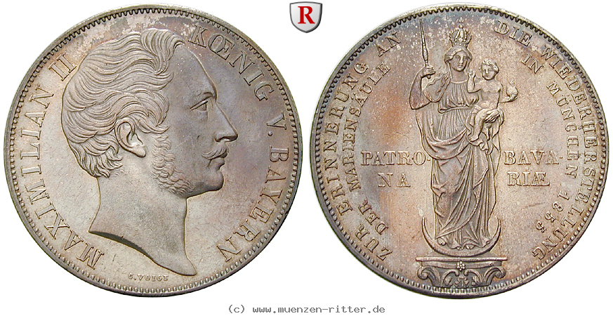 Klicken Sie auf das Bild um es auf Ihrem Rechner zu speichern bayern-maximilian-ii-doppelgulden/26853.jpg