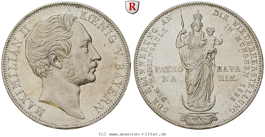 Klicken Sie auf das Bild um es auf Ihrem Rechner zu speichern bayern-maximilian-ii-doppelgulden/35324.jpg