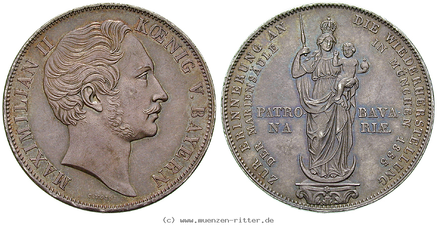 Klicken Sie auf das Bild um es auf Ihrem Rechner zu speichern bayern-maximilian-ii-doppelgulden/eadt7276.jpg