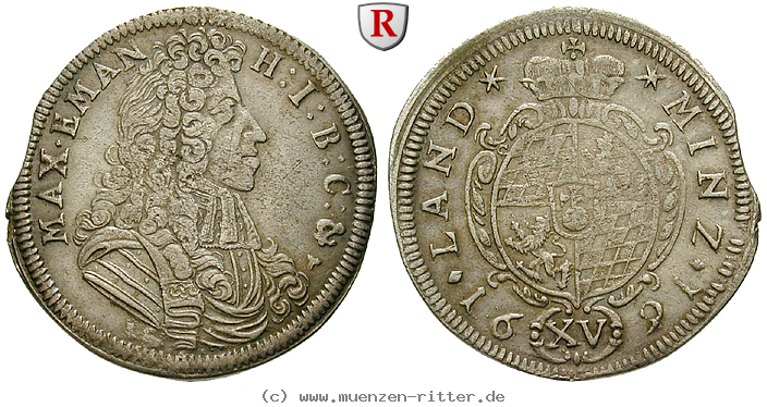 Klicken Sie auf das Bild um es auf Ihrem Rechner zu speichern bayern-maximilian-ii-emanuel-15-kreuzer/93849.jpg