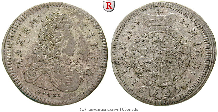 Klicken Sie auf das Bild um es auf Ihrem Rechner zu speichern bayern-maximilian-ii-emanuel-30-kreuzer/29506.jpg