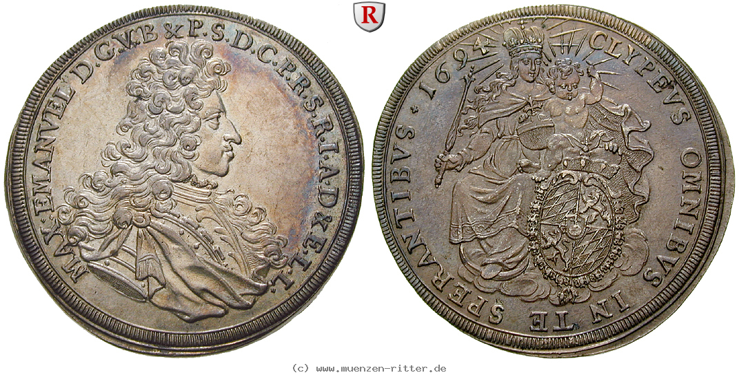 Klicken Sie auf das Bild um es auf Ihrem Rechner zu speichern bayern-maximilian-ii-emanuel-taler/27527.jpg