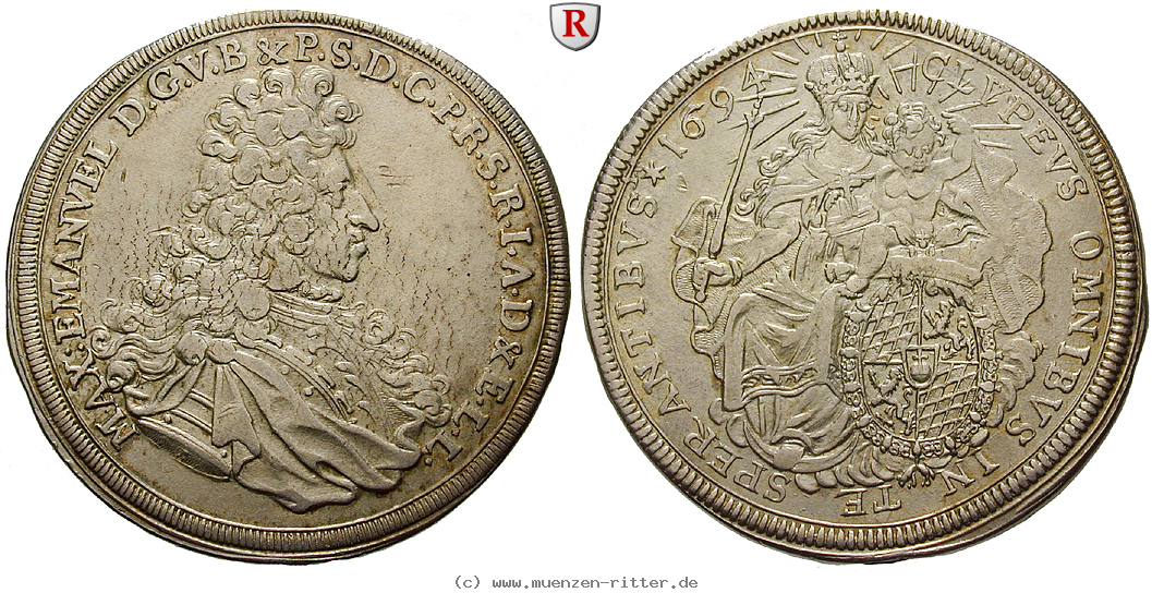 Klicken Sie auf das Bild um es auf Ihrem Rechner zu speichern bayern-maximilian-ii-emanuel-taler/36126.jpg